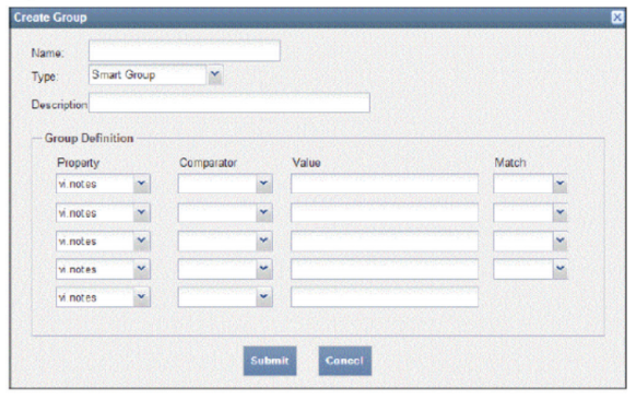 Figure 6: Task-oriented workflow, VM groups.